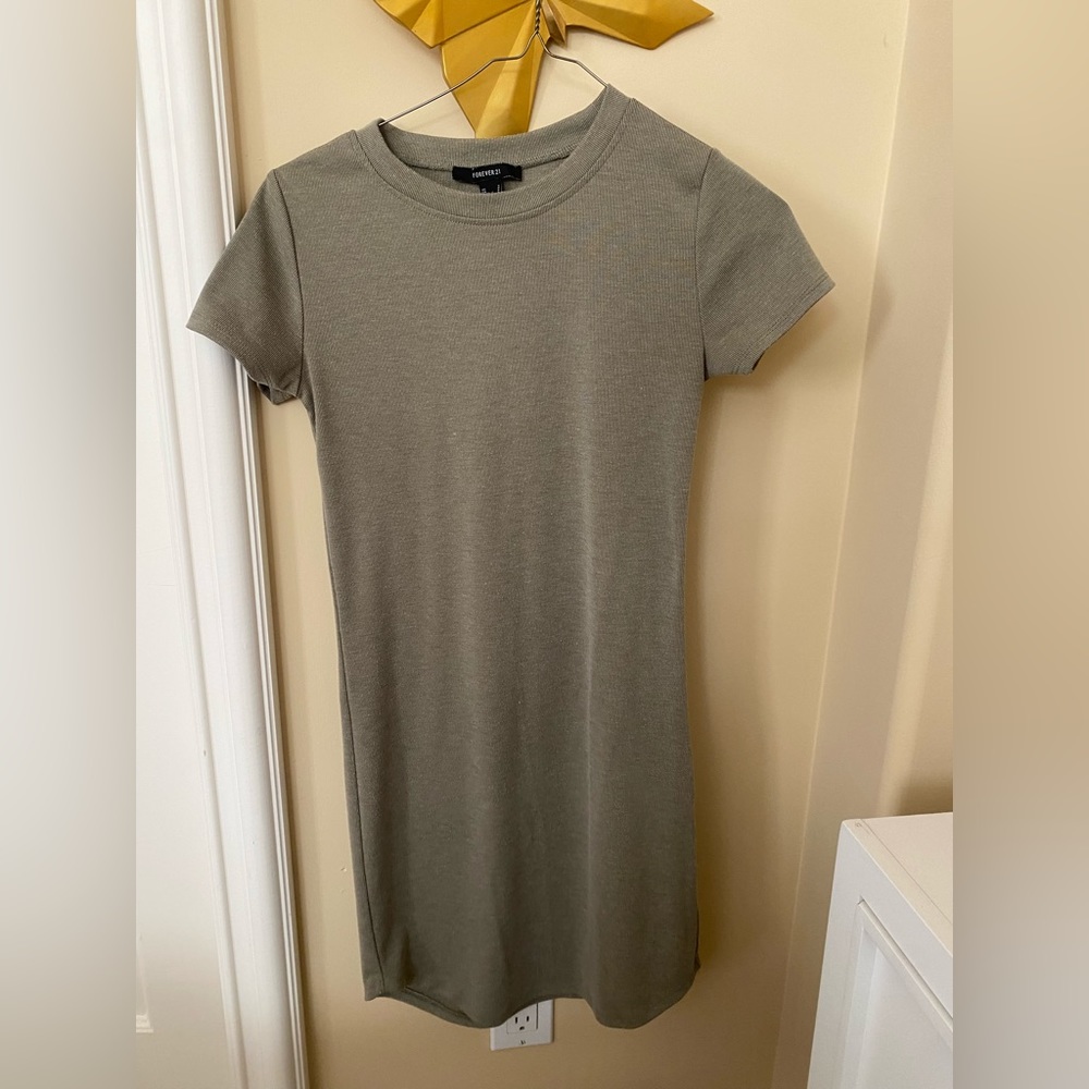Casual dress.  Green